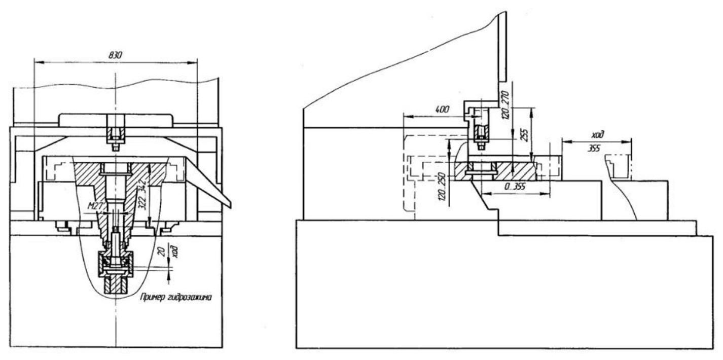 Зубодолбежный станок модели 5А140П с ЧПУ - Наладочные установки (Эскиз